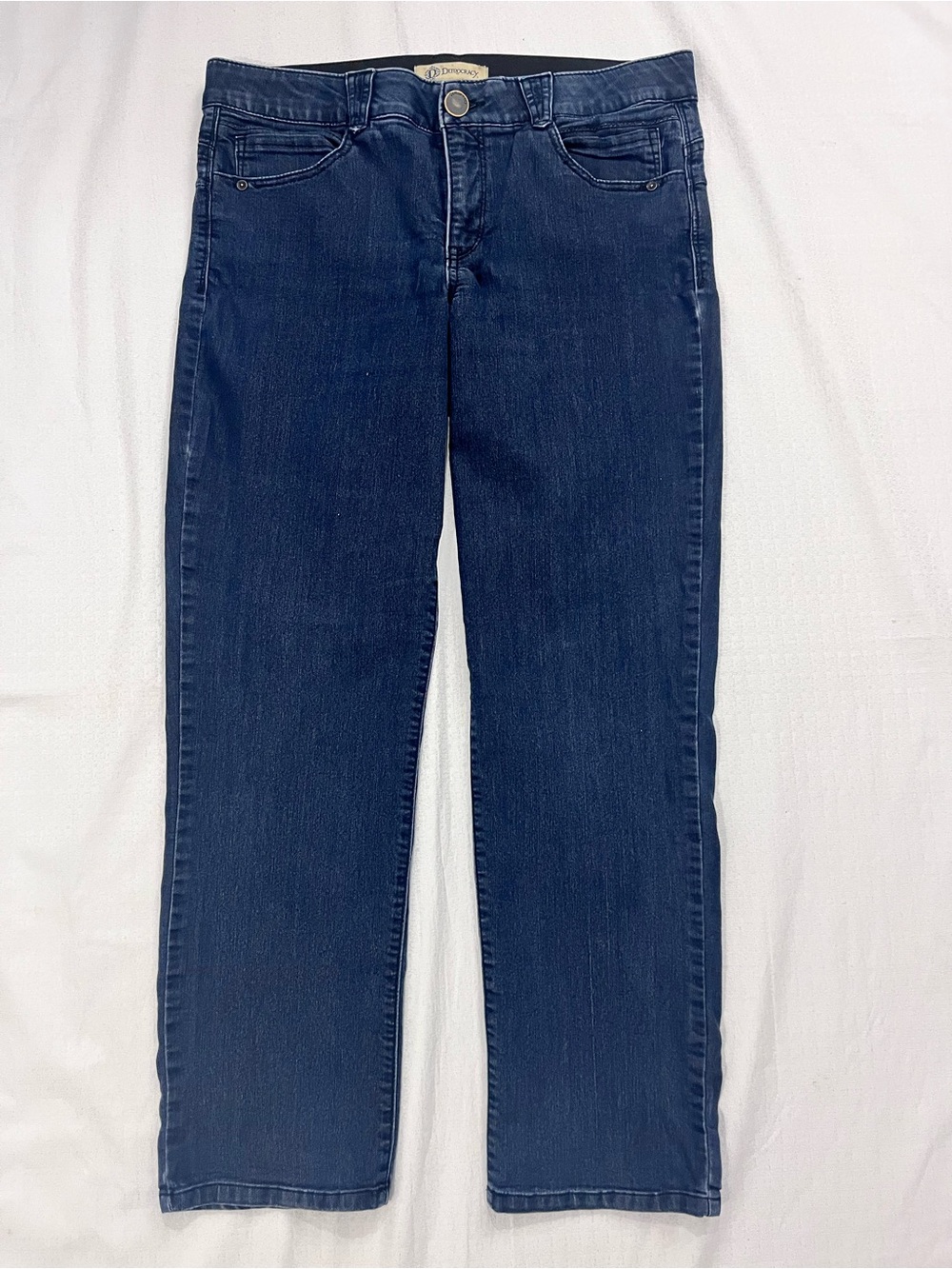 Democracy "Ab"solution Dark Wash Ankle Straight Leg Jeans Size 14